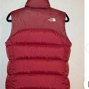 The North Face Burgundy/Red 700series Puffer Vest